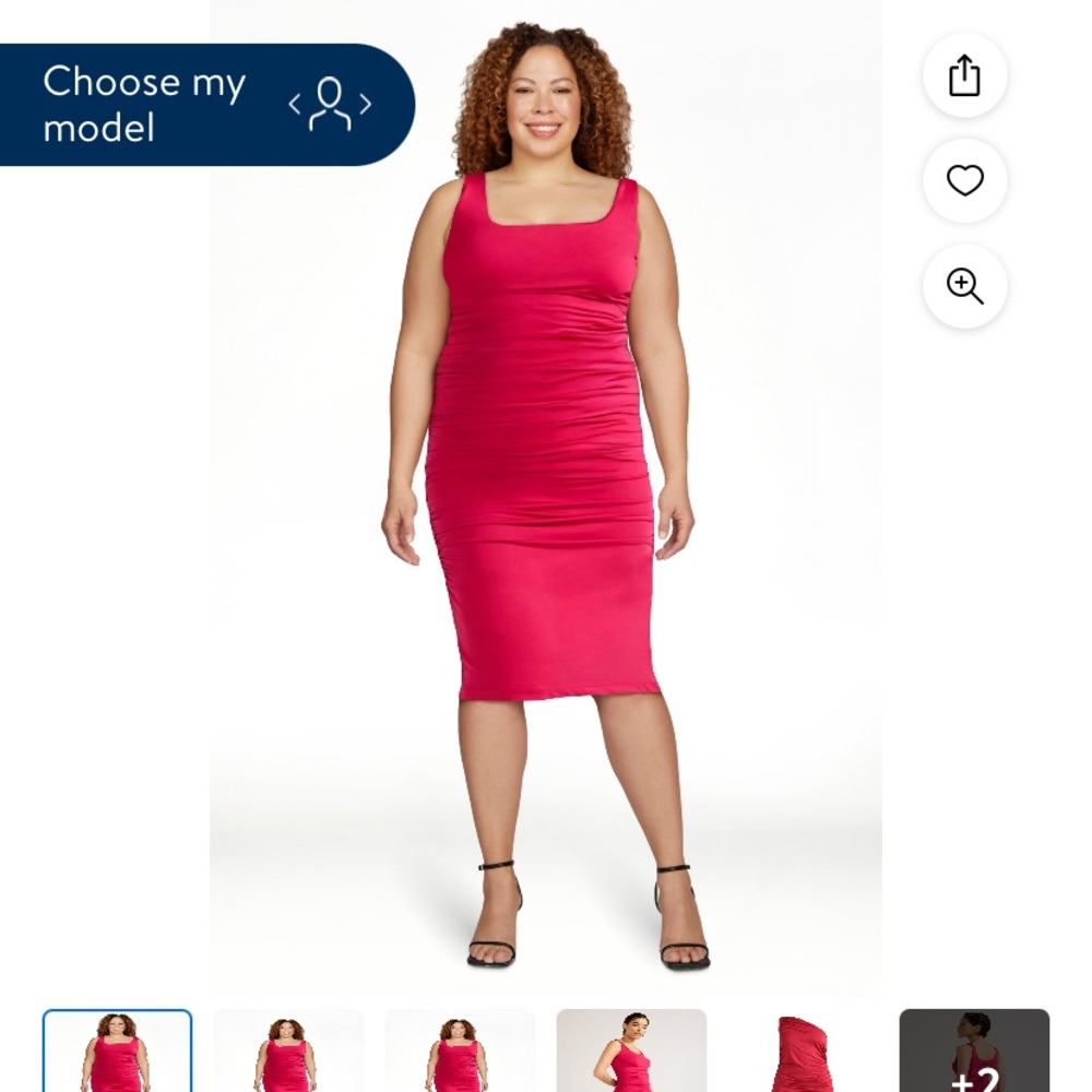 Sofia Vergara stretch pink dress XL